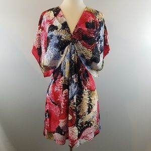 Anthro Leifsdottir Piranha Print Silk Dress 4